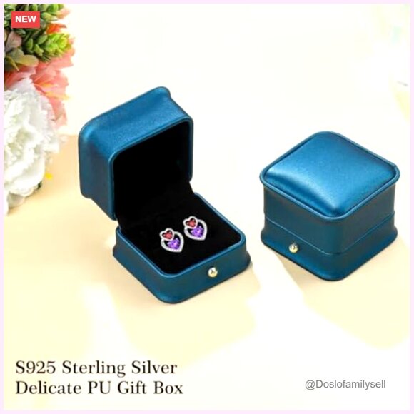 Sterling Silver Heart Stud Earrings Elegant Minimal Chic Anniversary Birthday